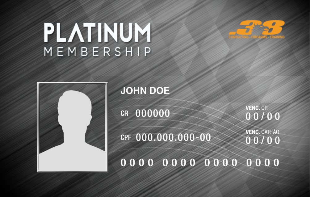 Carteirinha de s�cio Platinum